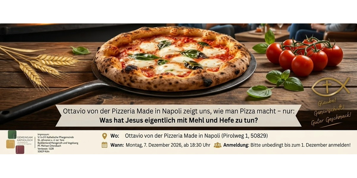 Ankündigung Pizza Ankündigung