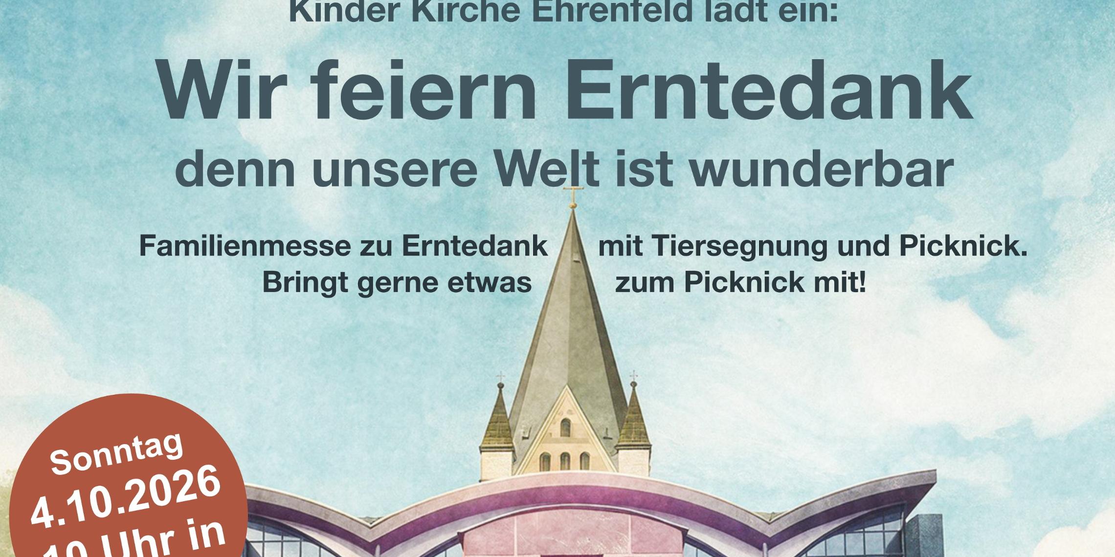 Erntedank Ankündigung Ankündigung