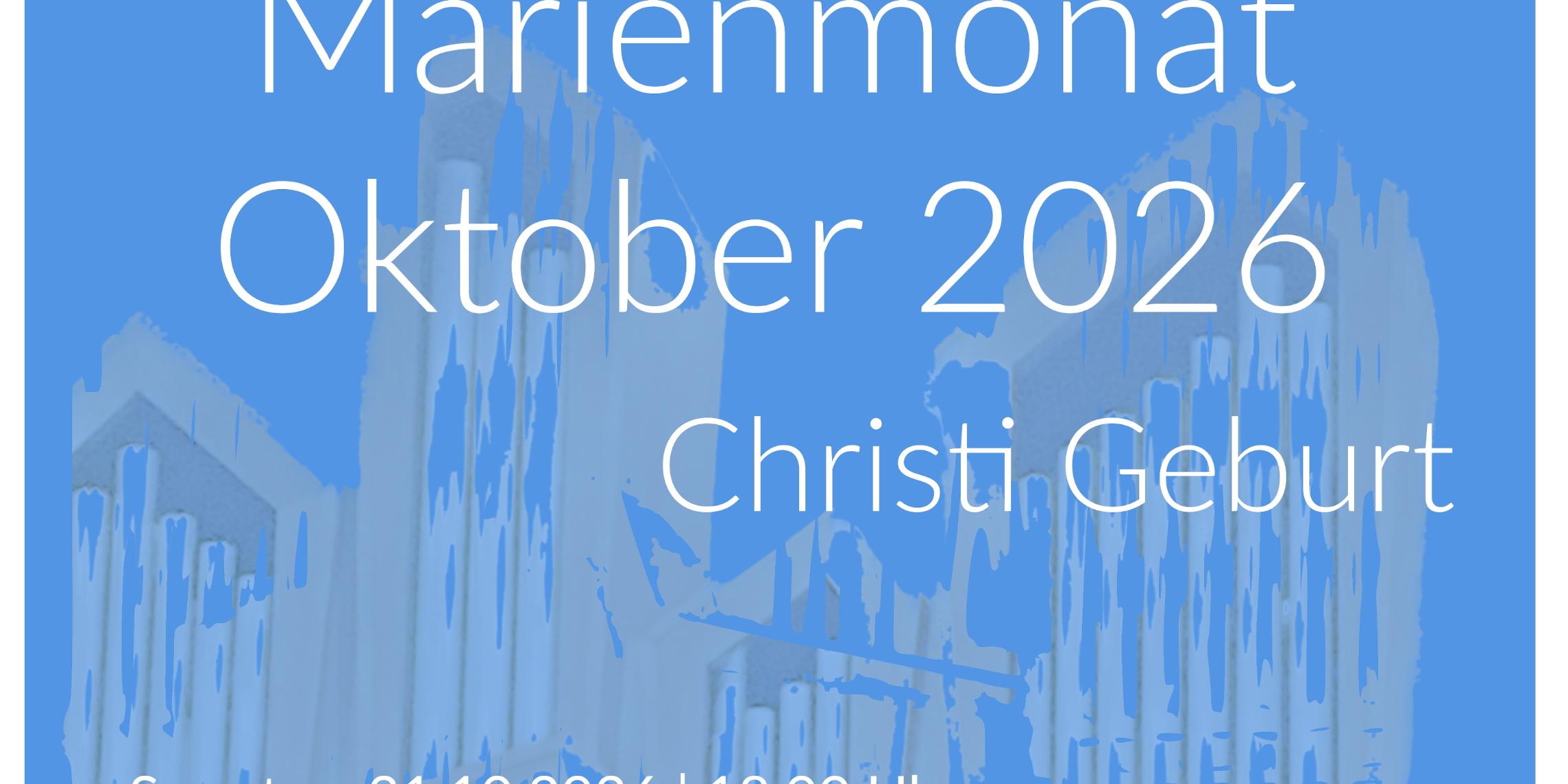 Konzert Oktober Ankündigung