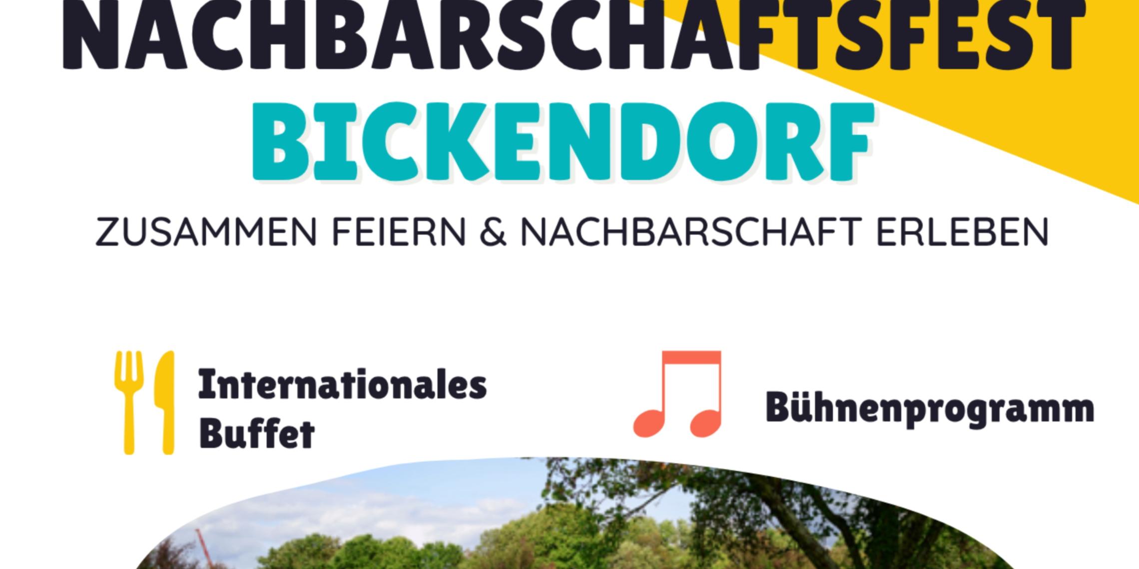 Nachbarschaftsfest von Bickendorf-Ossendorf Ankündigung